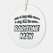 Baritone Man – 音楽スーパーヒーロー セラミックオーナメント (左)