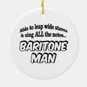 Baritone Man – 音楽スーパーヒーロー セラミックオーナメント (裏面)