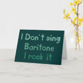 Baritone Rock It Greeting Card カード (黄色い花)
