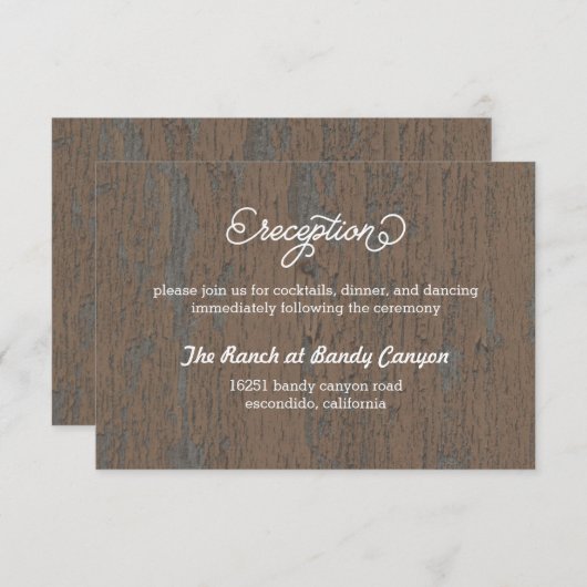 Bark披露宴カ素朴ード/エンクロージャカード エンクロージャーカード (正面/裏面)