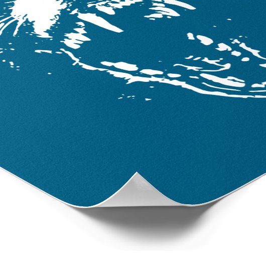 Bark For Me Fierce Dog Blackletter Aesthetic For M ポスター (角)