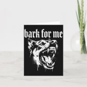 Bark For Me Gothic Fierce Dog  カード (正面)