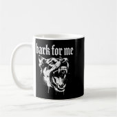 Bark For Me Gothic Fierce Dog  コーヒーマグカップ (左)