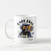 Bark Less Hustle More コーヒーマグカップ (左)