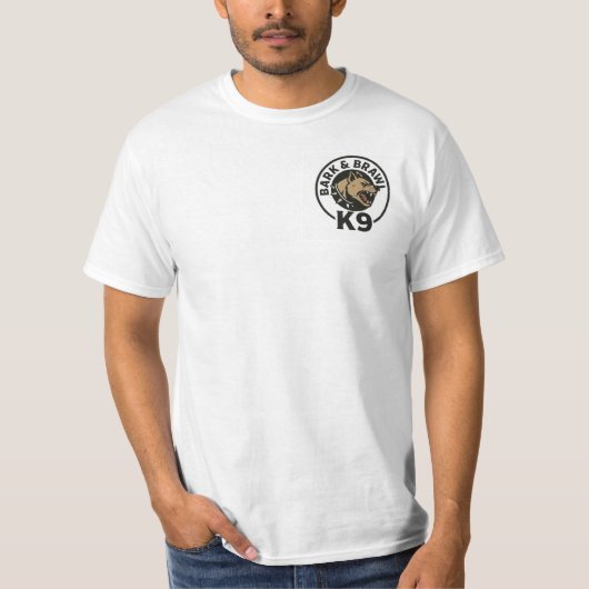 Bark N Brawl K9 Tシャツ  (正面)