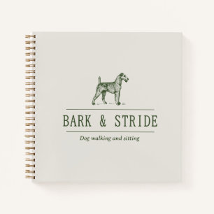 Bark & Stride ドッグウォーキングビジネスQRコード ノートブック