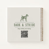 Bark & Stride ドッグウォーキングビジネスQRコード ノートブック (裏面)