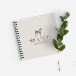 Bark & Stride ドッグウォーキングビジネスQRコード ノートブック