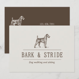 Bark & Stride ドッグウォーキングビジネスQRコード  招待状