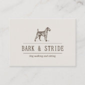 Bark & Stride 犬の散歩ビジネスQRコード  名刺 (正面)