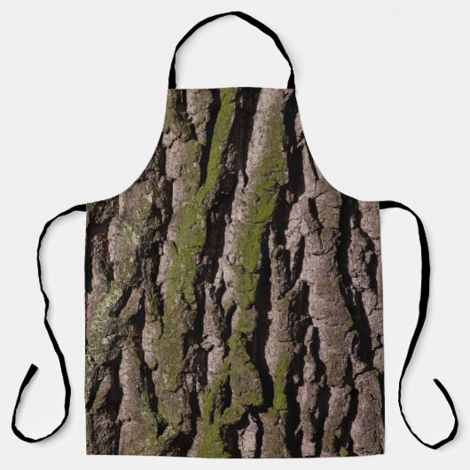 Bark tree oak moss trunk wood エプロン (正面)