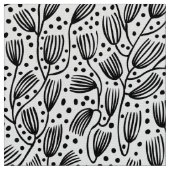 Barkclothスタイルパターン – 白黒 ファブリック (クローズアップ)