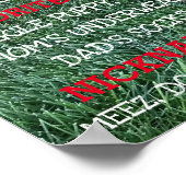 BARKday犬パーソナライズされた誕生日パーティーマイルストーン ポスター (角)