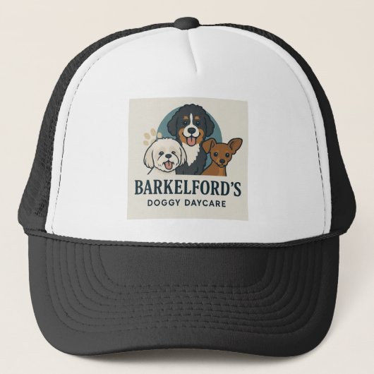 Barkelford's Doggy Daycare Trucker Hat  キャップ (正面)