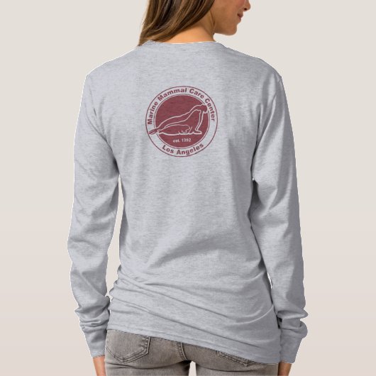 Barkerのレトロ-女性の陵の袖のワイシャツ Tシャツ (裏面)