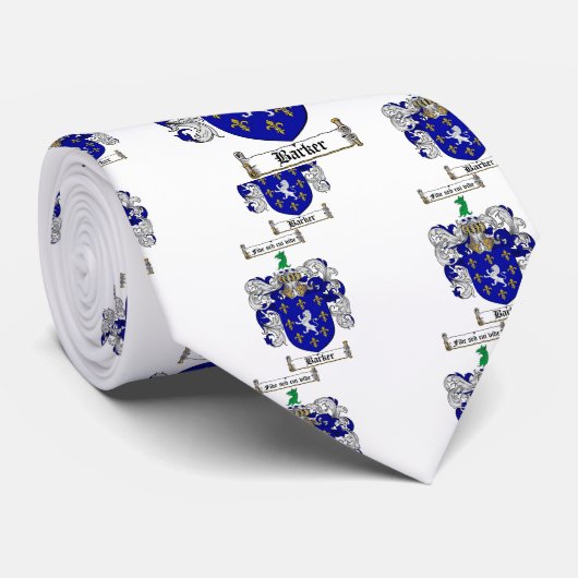 BARKERの家紋- BARKERの紋章付き外衣 ネクタイ (ロール)