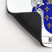 BARKERの家紋- BARKERの紋章付き外衣 マウスパッド (コーナー)