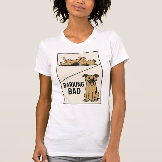 Barking Bad – Funny Dog Lover Parody Poster Tシャツ (正面)