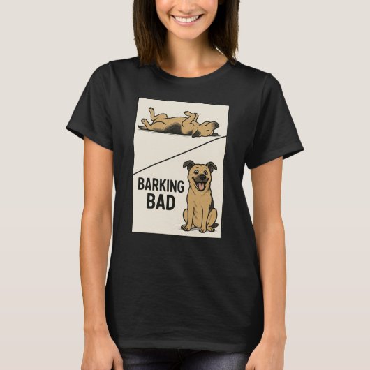 Barking Bad – Funny Dog Lover Parody Poster Tシャツ (正面)