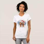 Barking in a Winter Wonderland Dog Christmas Shirt Tシャツ (正面フル)