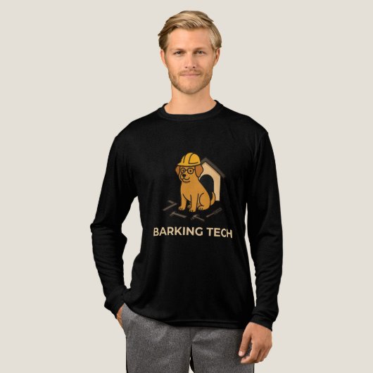 Barking Tech – ドッグアーキテクトVibes トライブレンドTシャツ (正面全体)
