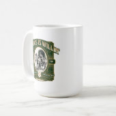 Barkis is Willin' Green Gold Literary Coffee Mug コーヒーマグカップ (正面左)