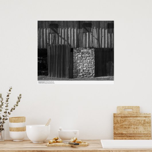 Barn and Stonework, UC Santa Cruz, March 1962 ポスター (キッチン)