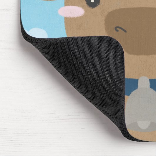 Barn Buddies - Cow & Chick マウスパッド (コーナー)