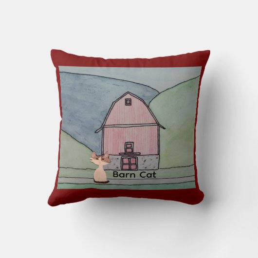 Barn Cat  クッション (裏面)
