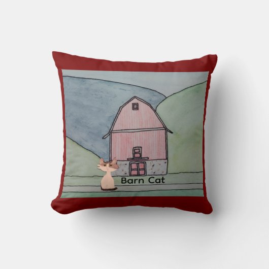 Barn Cat  クッション (正面)