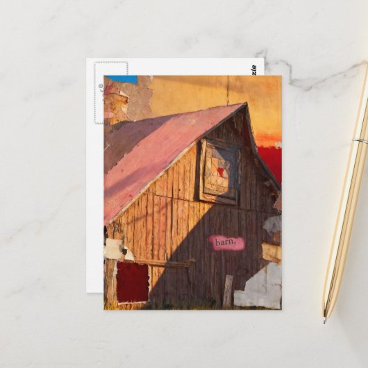 Barn Collage ポストカード (正面/裏面インサイチュ)