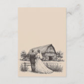 Barn Couple QRコードと詳細 エンクロージャーカード (裏面)