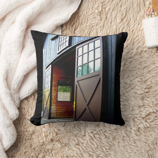 Barn Door Perspective クッション (ブランケット)