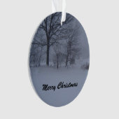 Barn in a Maine Blizzard オーナメント (正面)