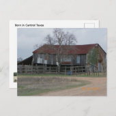 Barn in Central Texas Postcard ポストカード (正面/裏面)