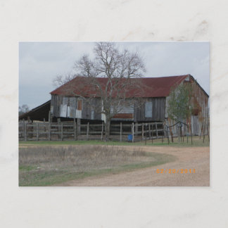 Barn in Central Texas Postcard ポストカード