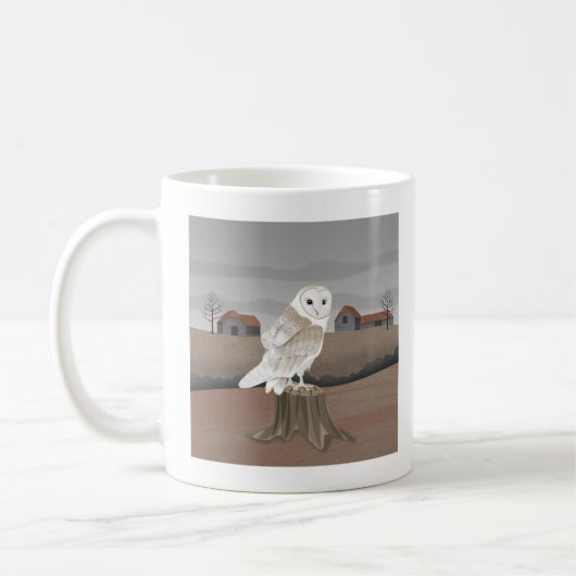 Barn Owl コーヒーマグカップ (左)