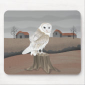 Barn Owl マウスパッド (正面)