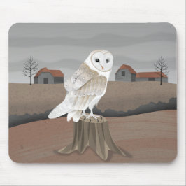 Barn Owl マウスパッド