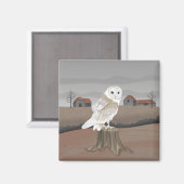 Barn Owl マグネット (正面/裏面)