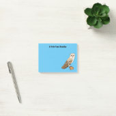 Barn owl bird cartoon illustration ポストイット (オフィス)