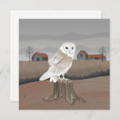 Barn Owl Card (正面/裏面)
