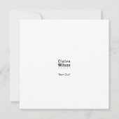 Barn Owl Card (裏面)