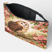 Barn Owl in Flower Tree Accessory Pouch アクセサリーポーチ (見開き)