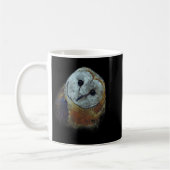 Barn Owl Painting Owl Art コーヒーマグカップ (左)
