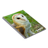 Barn Owl Spiral notebook ノートブック (右側)