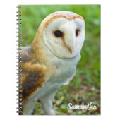 Barn Owl Spiral notebook ノートブック (正面)