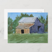 Barn Painting Watercolor  ポストカード (正面/裏面)