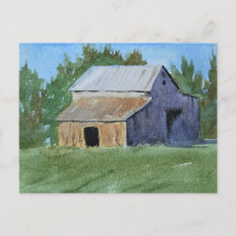 Barn Painting Watercolor  ポストカード