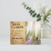 Barn Save the Date Card for your Country Wedding 案内ポストカード (スタンド正面)